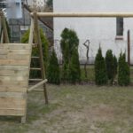 Stojak dostawka DAWID z drabinką i ścianką wspinaczkową