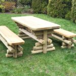 Zestaw BARNI (stół z 2 ławkami bez oparcia)